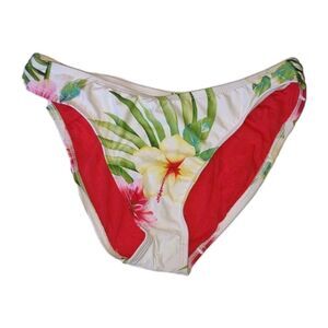 NWT Sz 6 Women's Athena Tropical Swim Pant Bikini Bottom Colorful Floral